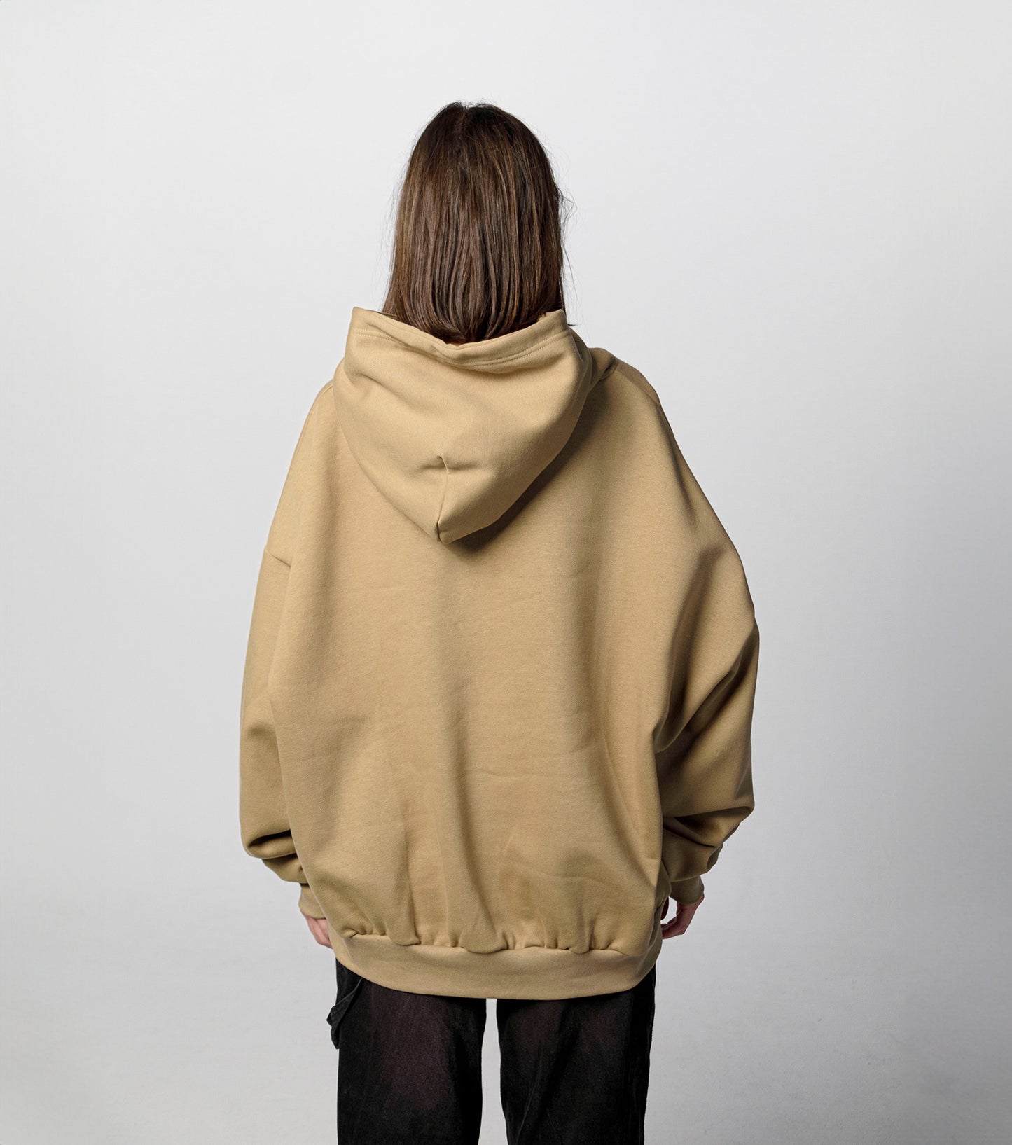 HALF MOON HOODIE CAQUI