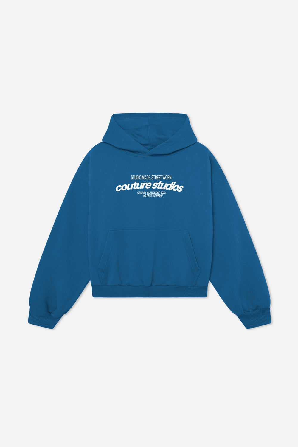 BLUE EMBROIDERED SWEATSHIRT