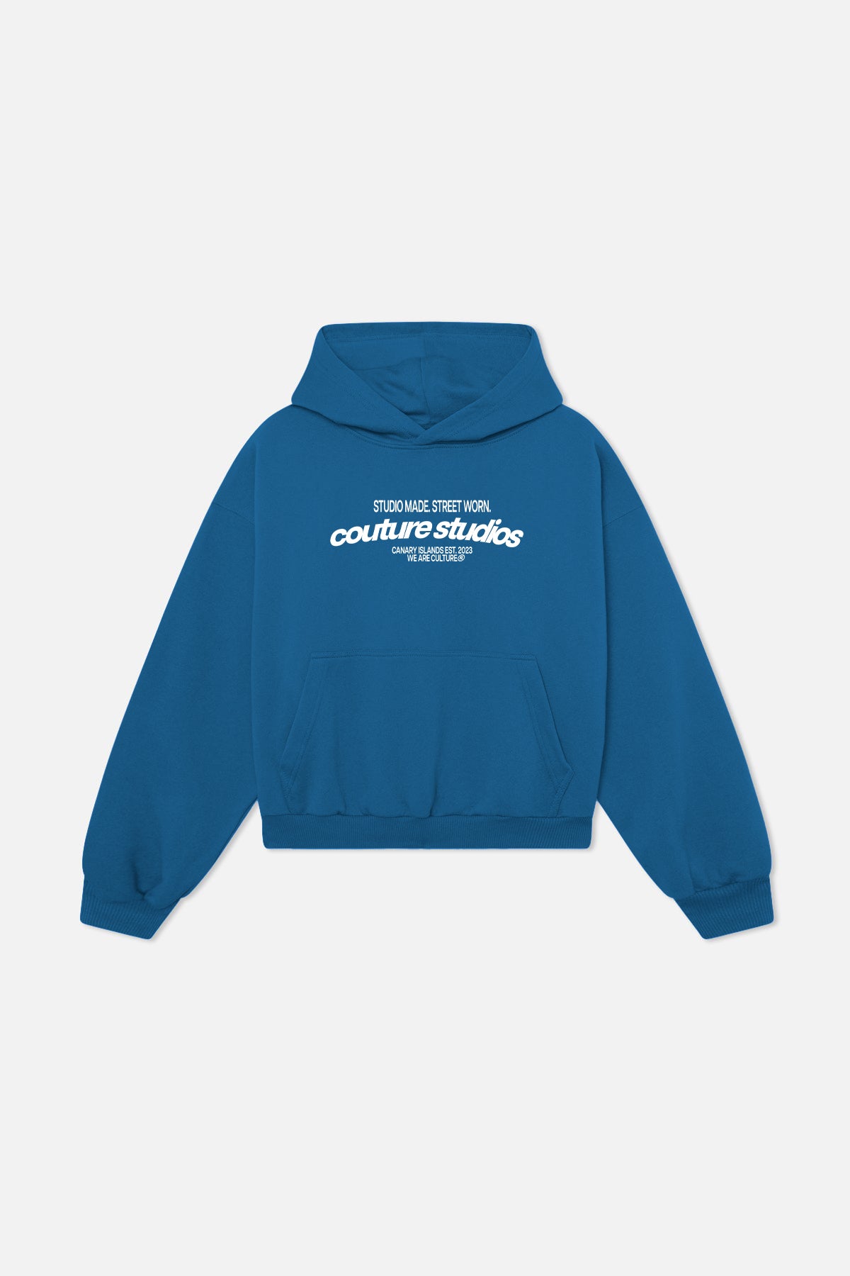 BLUE EMBROIDERED SWEATSHIRT