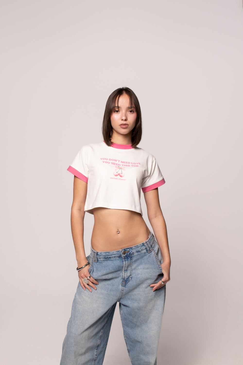 modern women streetwear top Spain minimal design