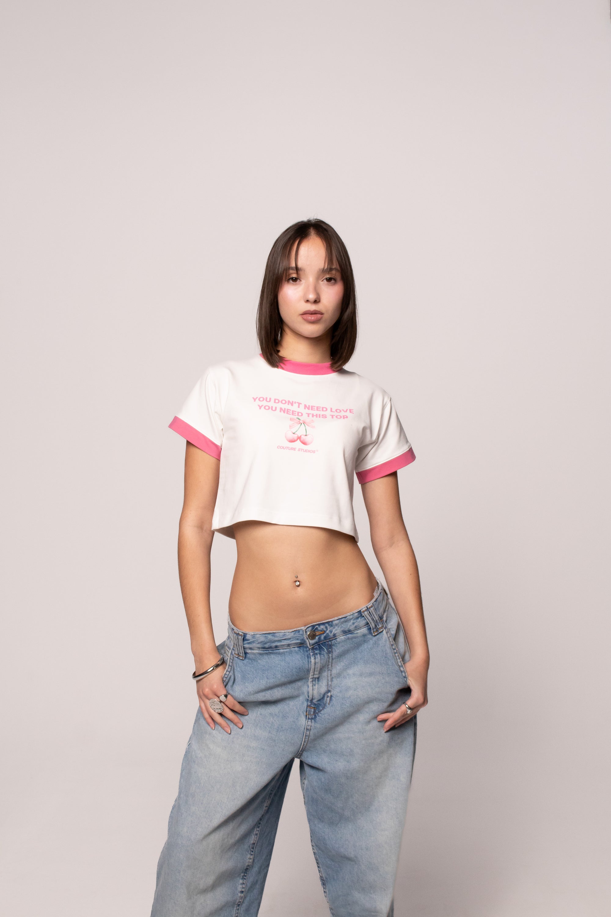 modern women streetwear top Spain minimal design