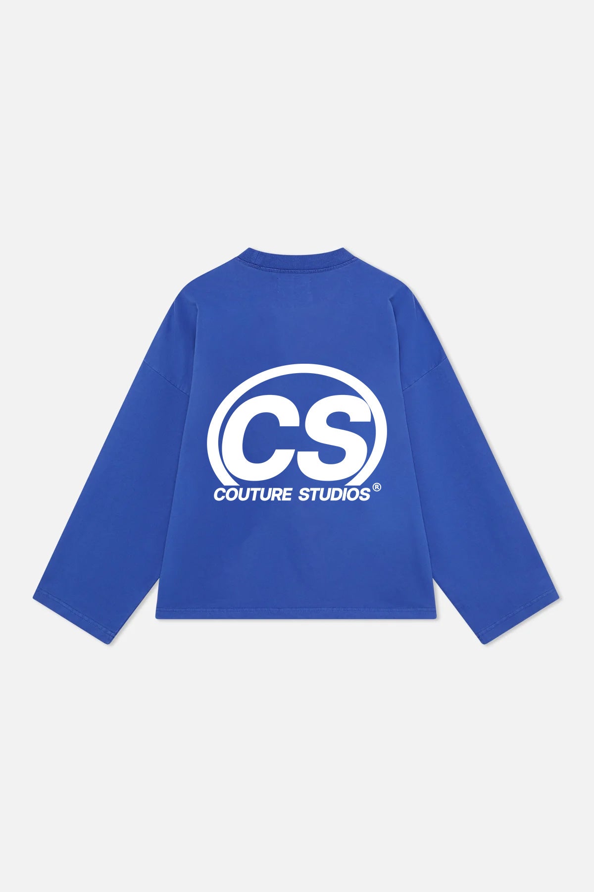 blue streetwear crewneck Spain premium cotton sweatshirt