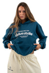 Blue Embroidered Sweatshirt