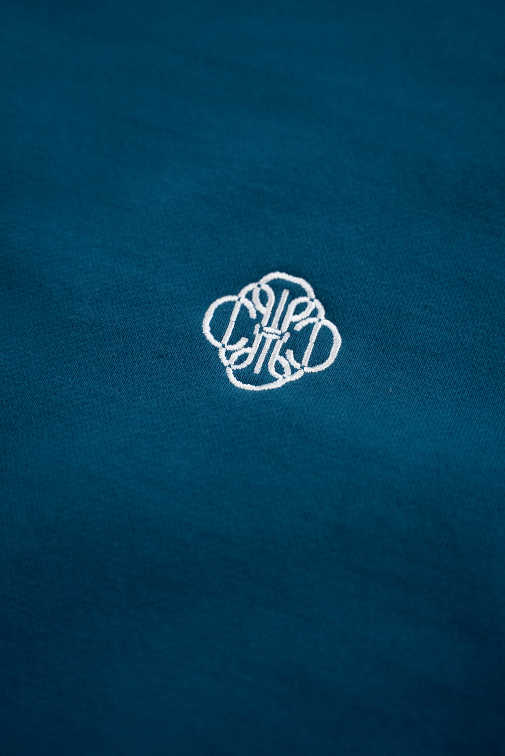 BLUE EMBROIDERED SWEATSHIRT