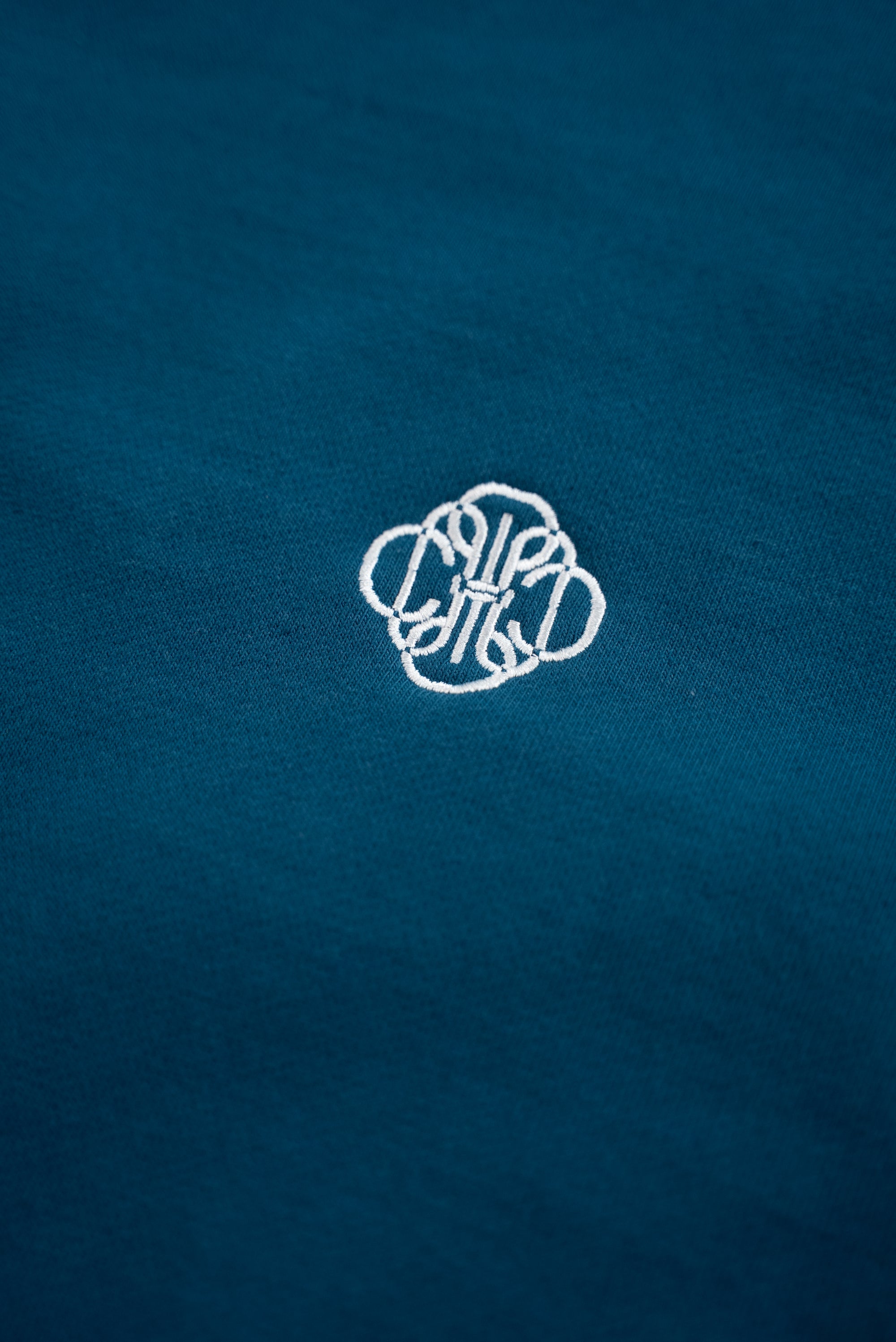 BLUE EMBROIDERED SWEATSHIRT